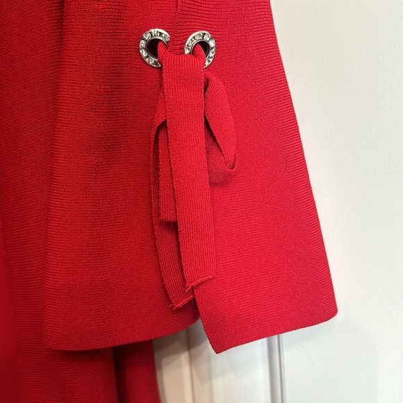 Red INC Dress with Bell Sleeves - Picture 4 of 5